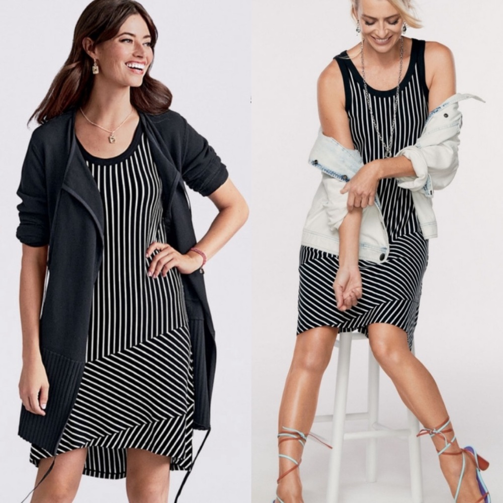 Cabi ATC Wink Striped Dress